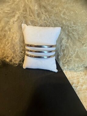 jcpenney Silver-Tone Triple Bangle Bracelet